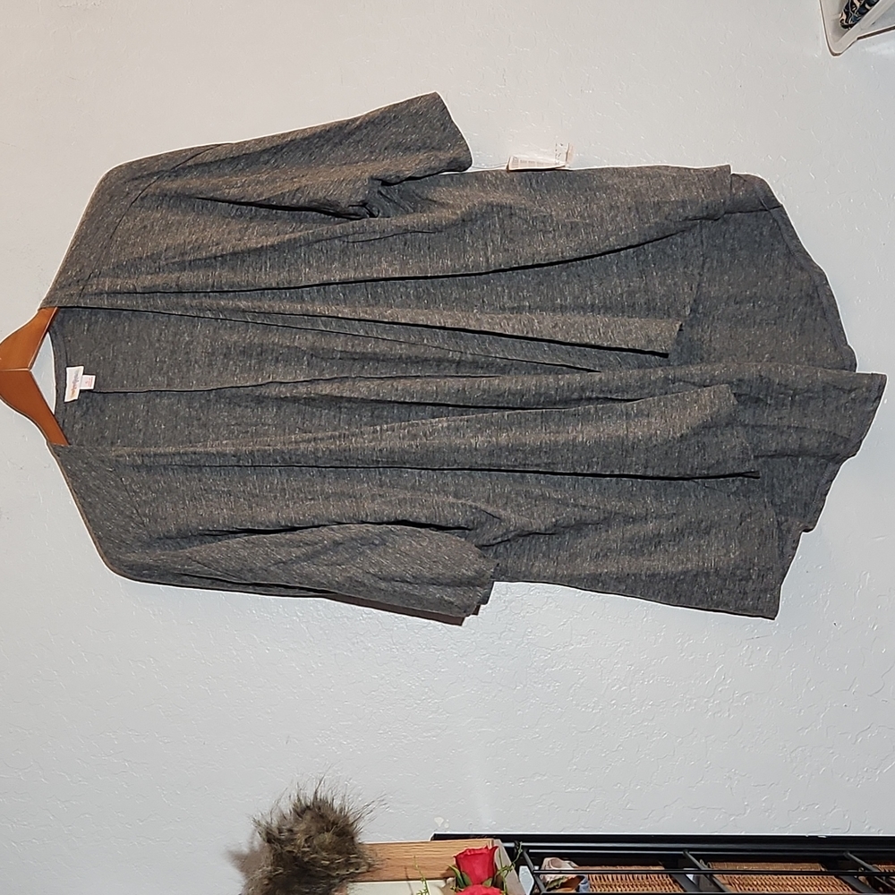 LULAROE Small Lindsay Draped Cardigan Heathered